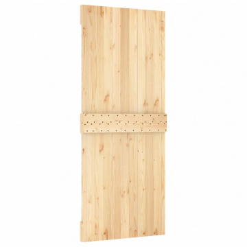 Ușă glisantă cu set feronerie, 100x210 cm, lemn masiv de pin - Img 8