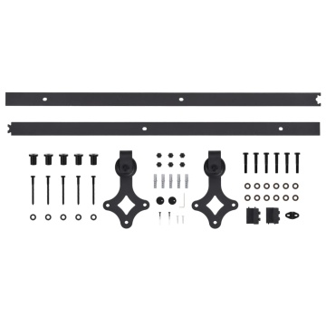 Ușă glisantă cu set feronerie, 80 x 210 cm, lemn masiv de pin - Img 7