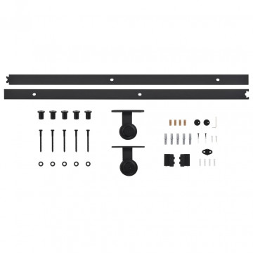 Ușă glisantă cu set feronerie, 90 x 210 cm, lemn masiv de pin - Img 7