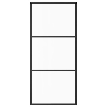 Ușă glisantă cu set feronerie, 90x205 cm, sticlă ESG/aluminiu - Img 4