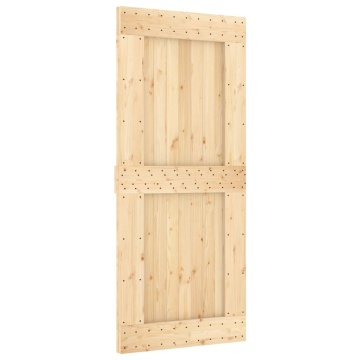 Ușă glisantă cu set feronerie, 90x210 cm, lemn masiv de pin - Img 3