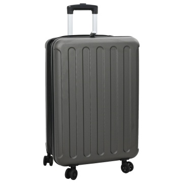 Valiza pliabilă cu carcasă dură 24'' gri închis 43x27x66 cm ABS - Img 2