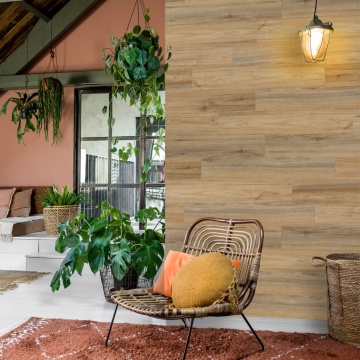 WallArt Panouri perete aspect de lemn, maro latte, stejar natural - Img 8