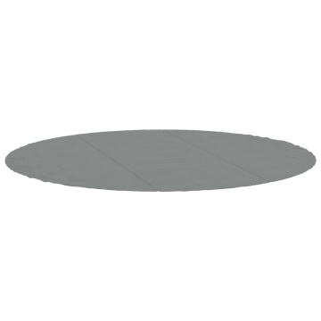 Acoperire geotextil piscină, gri deschis, Ø396 cm, poliester - Img 3