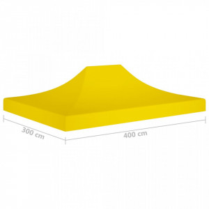 Acoperiș pentru cort de petrecere, galben, 4 x 3 m, 270 g/m² - Img 5