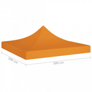 Acoperiș pentru cort de petrecere, portocaliu, 3x3 m, 270 g/m² - Img 5