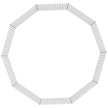 Adăpost pentru animale cu 10 panouri, 54x60 cm, fier galvanizat - Img 6