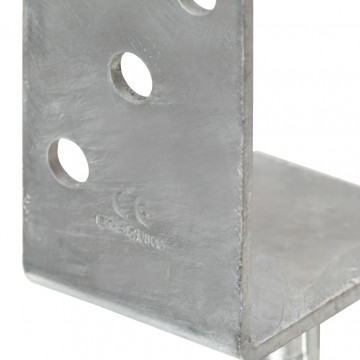 Ancore de gard, 6 buc., argintiu, 8x6x30 cm, oțel galvanizat - Img 4