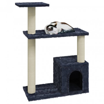 Ansamblu pisici cu stâlpi din funie de sisal, gri închis, 70 cm - Img 3