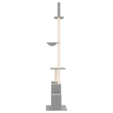 Ansamblu pisici podea până la tavan gri deschis 250,5-276,5 cm - Img 4