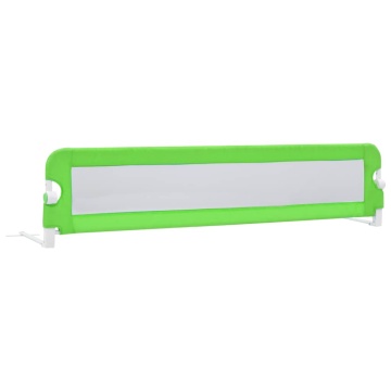 Balustradă de protecție pat copii, verde, 180x42 cm, poliester - Img 2