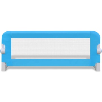 Balustradă de siguranță pentru pat copil, albastru, 102x42 cm - Img 3