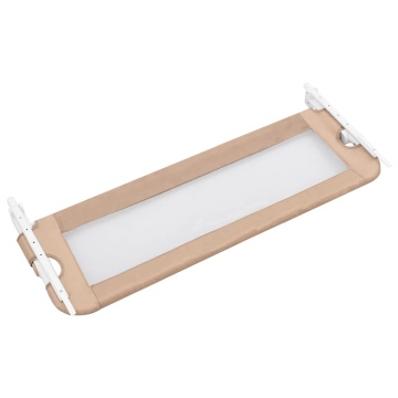 Balustradă protecție pat copii, gri taupe, 120x42 cm, poliester - Img 4