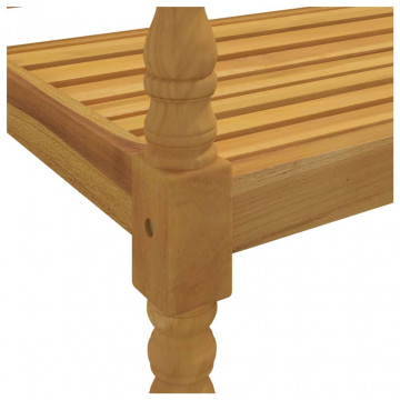 Bancă Batavia, 150 cm, lemn masiv de tec - Img 6
