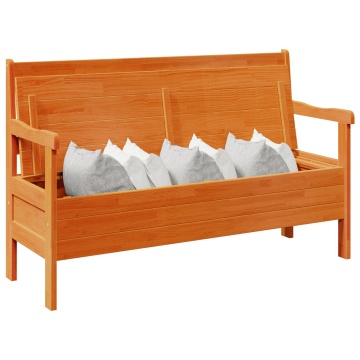 Bancă de exterior din acacia 119x76x44 cm din lemn solid de pin - Img 3