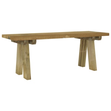Bancă de grădină, 110 cm, lemn masiv de pin impregnat - Img 2