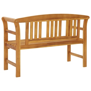 Bancă de grădină, 114 cm, lemn masiv de acacia - Img 4