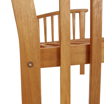 Bancă de grădină, 119 cm, lemn masiv de acacia - Img 5