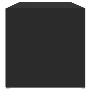 Banca depozitare pentru pantofi, negru, 105x35x35 cm, PAL - Img 6