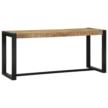 Bancă Maro Lemn de mango 100 x 35 x 45 cm Durabilă Bancă de hol - Img 2