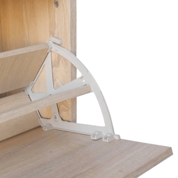 Banchetă de stocare pantofi, 80x24x45 cm, culoarea stejarului - Img 6