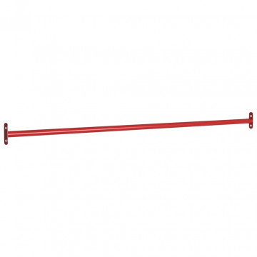 Bară de rotire, roșu, 125 cm, oțel - Img 1