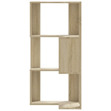 Bibliotecă 3 niveluri stejar sonoma 50x50x102 cm lemn prelucrat - Img 4