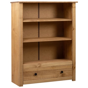 Bibliotecă, 80 x 35 x 110 cm, lemn masiv de pin, gama Panama - Img 1