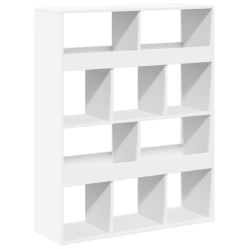 Bibliotecă, alb, 100x33x125,5 cm, lemn prelucrat - Img 8