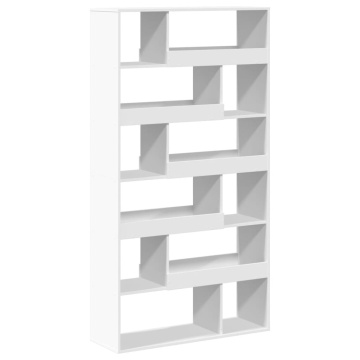 Bibliotecă, alb, 100x33x187,5 cm, lemn prelucrat - Img 2