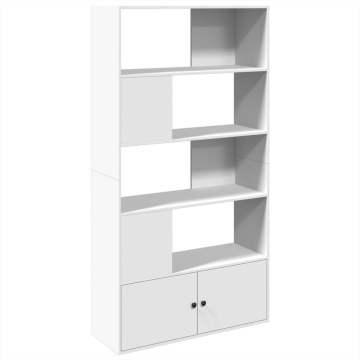 Bibliotecă, alb, 100x36x189 cm, lemn prelucrat - Img 2