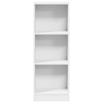 Bibliotecă, alb, 40x24x109 cm, lemn prelucrat - Img 4