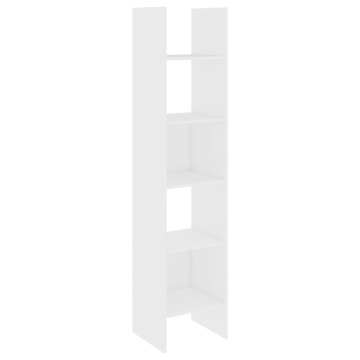 Bibliotecă, alb, 40x35x180 cm, lemn prelucrat - Img 2