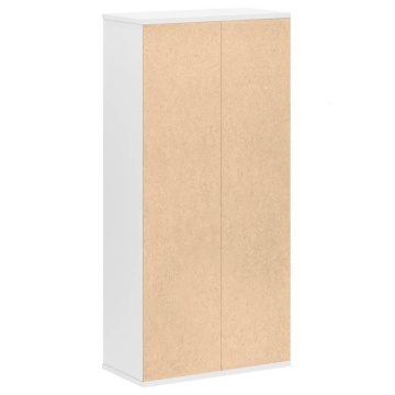 Bibliotecă, alb, 50x25x105 cm, lemn prelucrat - Img 5