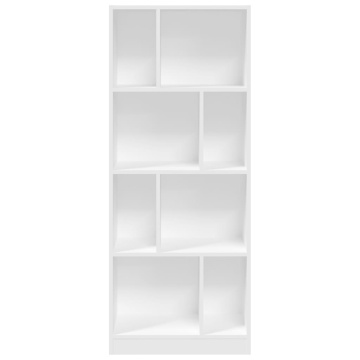 Bibliotecă, alb, 57x28,5x141 cm, lemn prelucrat - Img 4