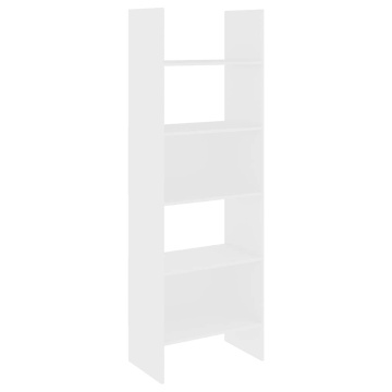 Bibliotecă, alb, 60x35x180 cm, lemn prelucrat - Img 2