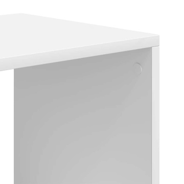 Bibliotecă, alb, 66x31x112 cm, lemn prelucrat - Img 6