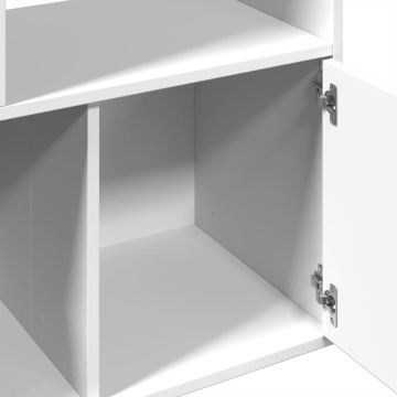 Bibliotecă, alb, 70x36x189 cm, lemn prelucrat - Img 6