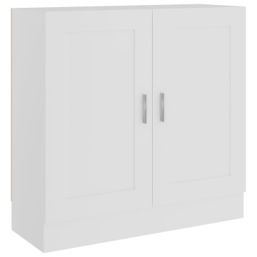 Bibliotecă, alb, 82,5x30,5x80 cm, lemn prelucrat - Img 2