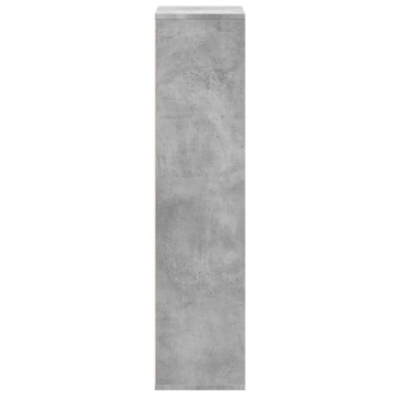 Bibliotecă, gri beton, 50x25x105 cm, lemn compozit - Img 8