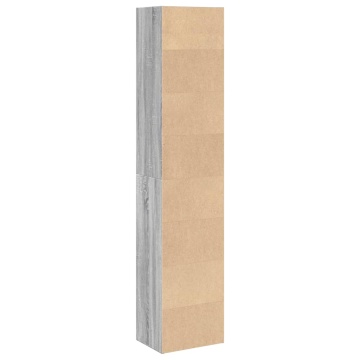 Bibliotecă, gri sonoma, 40x30x189 cm, lemn prelucrat - Img 5