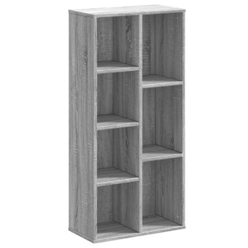 Bibliotecă, gri sonoma, 50x25x105 cm, lemn prelucrat - Img 2