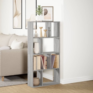 Bibliotecă, gri sonoma, 60x20x120 cm, lemn prelucrat - Img 4