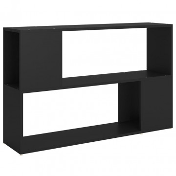 Bibliotecă, negru, 100x24x63 cm, PAL - Img 2