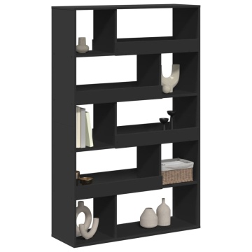Bibliotecă, negru, 100x33x156,5 cm, lemn prelucrat - Img 3