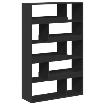 Bibliotecă, negru, 100x33x156,5 cm, lemn prelucrat - Img 5