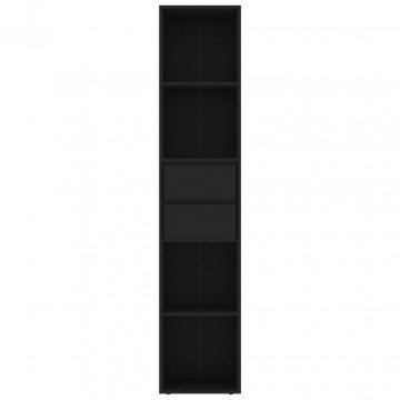 Bibliotecă, negru, 36 x 30 x 171 cm, PAL - Img 4