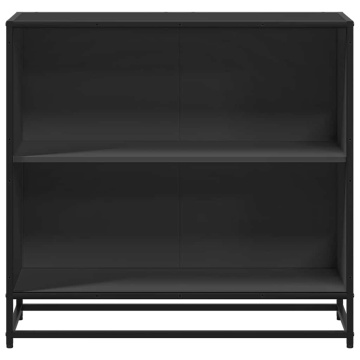 Bibliotecă, negru, 80,5x35x76 cm, lemn prelucrat - Img 4