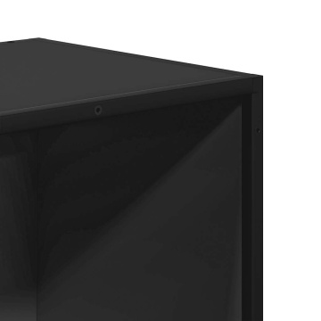 Bibliotecă, negru, 80,5x35x76 cm, lemn prelucrat - Img 6