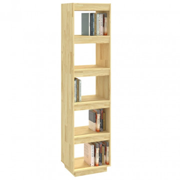 Bibliotecă/Separator cameră, 40x35x167 cm, lemn masiv de pin - Img 4
